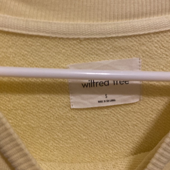 Pastel Yellow Aritzia Wilfred Free Organic Cotton Sweatshirt - Picture 2 of 2